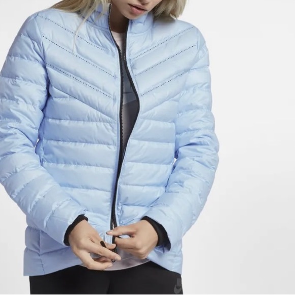 NWT Women's Nike Sportswear AeroLoft 3-in-1 Jacket Coat Blue - Picture 4 of 8